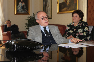 Soprano durante la conferenza stampa