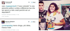 Maria Pia con Fedez