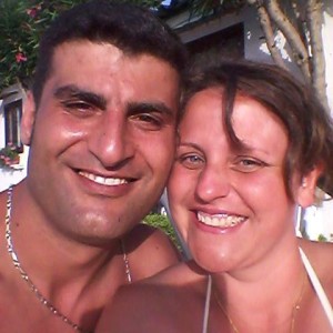 Giovanni Rinaldi con la moglie