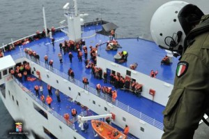 Rescue operations of the ferry Norman Atlantic