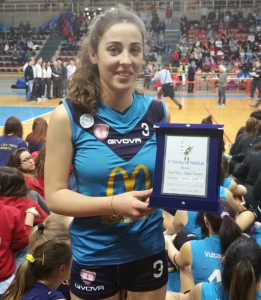 Giovanna Prisco migliore giocatrice del torneo Olivieri