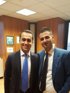 Luigi Di Maio con il consigliere Saiello