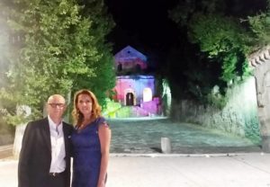 Il sindaco Andrea Manzi con Veronica Mazza