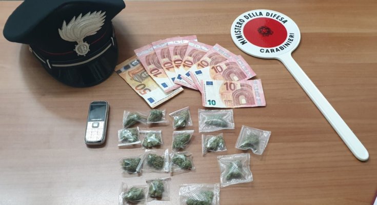 Qualiano, marijuana nascosta in un cespuglio: arrestato 26enne