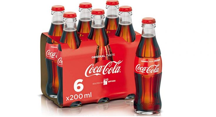 Freddo Coca-Cola Confezione da 6 Bottigliette Goffrato Latta Segno Del Metallo 