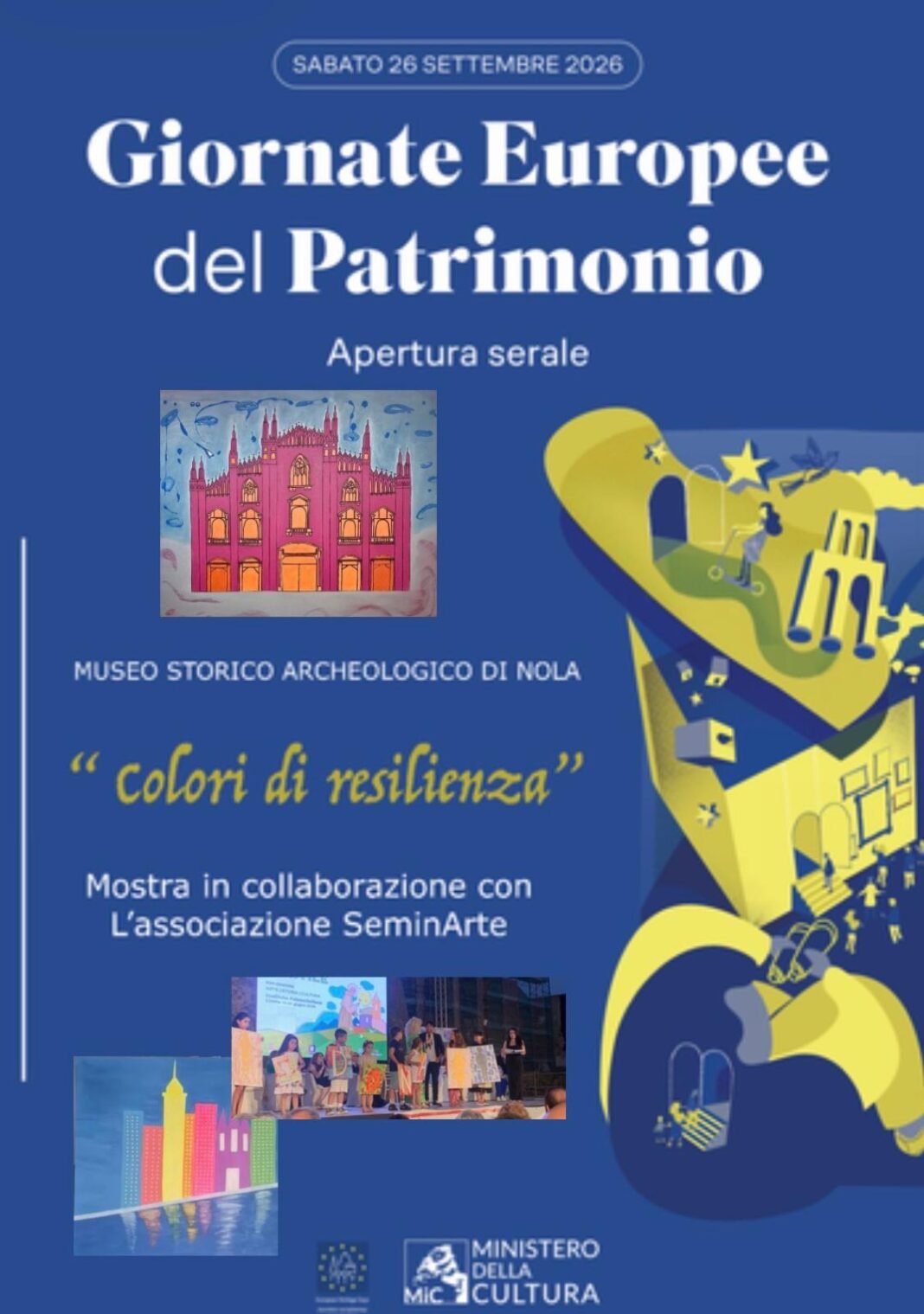 Nola, Gep 2026: al Museo Archeologico la mostra “Colori di Resilienza” Nola, Gep 2026: al Museo Archeologico la mostra “Colori di Resilienza”